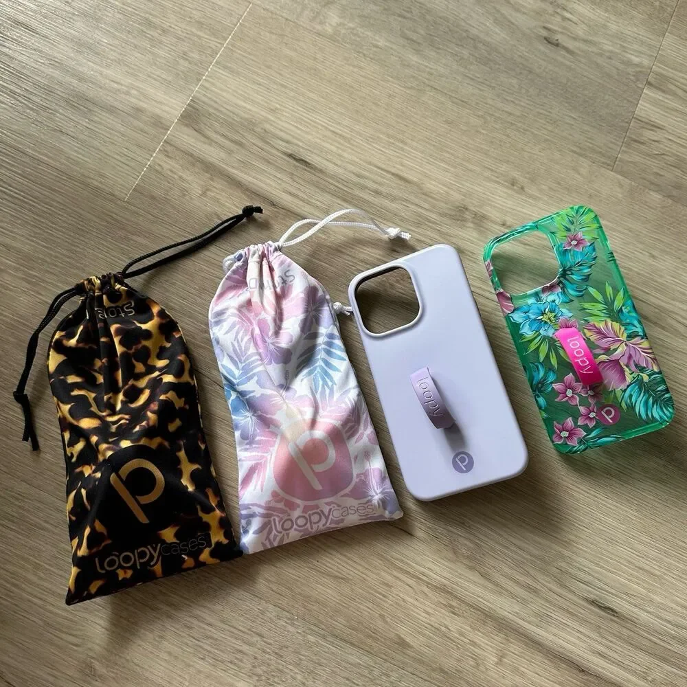 Loopy Phone Cases & Pouches 4 Cases & 2 Coordinating Pouches iPhone 13 6.1PRO R